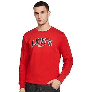 Levis Mens Cotton Crew Neck Sweatshirt