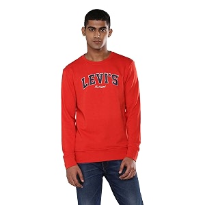 Levis Mens Cotton Sweatshirt 59638-0016 Red S