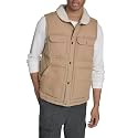 LEVI'S Men's Mixed Media Quilted Puffer Jacket With Sherpa Lined Collar (Regular and Big &amp; Tall Sizes)