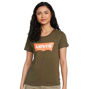 Levis Womens Cotton Regular Fit Graphic T-Shirt