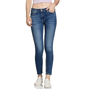 Levis Womens 711 Skinny Fit Mid Rise