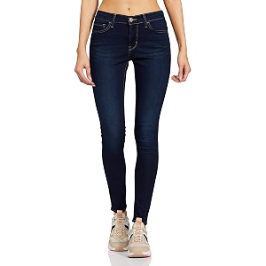 Levis Womens 710 Super Skinny Fit Mid