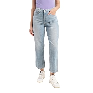 Levis Womens High Rise Ribcage Straight Fit