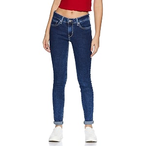 Levis Womens Mid Rise 711 Skinny Jeans