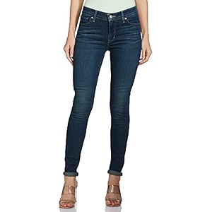 Levis Womens 711 Skinny Fit Mid Rise