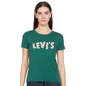 Levis Womens Cotton Regular Fit Brand Logo