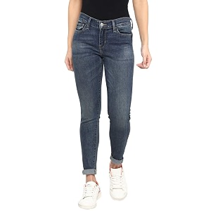 Levis Womens Mid Rise 710 Super Skinny