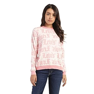 Levis Womens Cotton Blend Brand Logo Printed