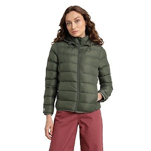 Levis Womens Nylon Net Solid Lapel