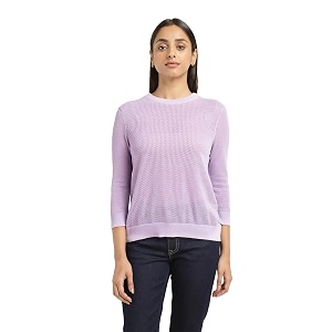 Levis Women Polyester Round Neck Sweater