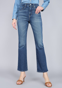 LEVIS Flared Women Blue Jeans