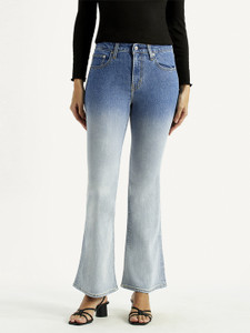 LEVIS Flared Women Blue Jeans