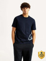 LEVIS Graphic Print Men Crew Neck Blue
