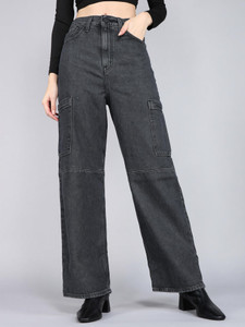 LEVIS Loose Fit Women Dark Grey Jeans