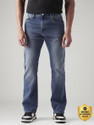 LEVIS Men Boot-Leg Mid Rise Blue Jeans