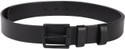 LEVIS Men Casual Black Genuine Leather Belt