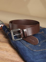 LEVIS Men Casual Brown Genuine Leather Belt