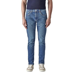 Levis Mens 512 Dark Indigo Slim Tapered