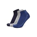 Levi's LS301 Men's Compact Cotton Stretch Ankle Low Cut Half Terry Socks with Cushioned Sole (Pack of 3)