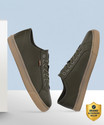 LEVIS Mens Olive Solid Sneakers Sneakers For