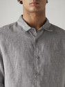 LEVIS Men Self Design Casual Grey Shirt