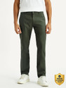 LEVIS Men Slim Fit Green Cotton Blend