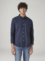 LEVIS Men Solid Casual Dark Blue Shirt