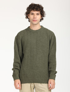 LEVIS Round Neck Solid Men Pullover