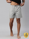 LEVI'S 024 Premium Soft Cotton Woven Checkered Side Pockets Checkered Men Boxer