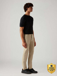 LEVIS Slim Fit Men Beige Trousers
