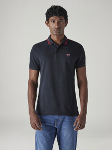 LEVIS Solid Men Polo Neck Dark Blue