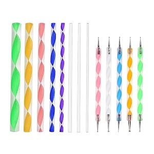 levin 13 piece mandala and acrylic dotting tool set embossing stylus for pottery ceramic and polymer clay