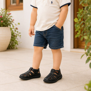 LEVOT Boys Girls Velcro Strappy Sandals