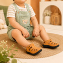 LEVOT Boys Girls Velcro Strappy Sandals