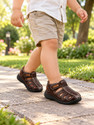 LEVOT Boys Girls Velcro Strappy Sandals