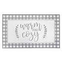 Levtex Home - Camden - Rug/Carpet - 20" x 34" - Cream and Grey - 100% Polyester - Woven Fabric Backing