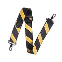 Levy's Leathers 2" Wide Polyester Spirit Case Strap Fits Most Insturment Cases with D-Ring Clips; Black, Yellow (MCS-003)