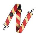 Levy's Leathers 2" Wide Polyester Spirit Case Strap Fits Most Instrument Cases with D-Ring Clips; Maroon, Yellow (MCS-001)