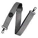 Levy's Leathers 2" Wide Polyester Case Strap Fits Most Instrument Cases with D-Ring Clips; Houndstooth (MCP-001)