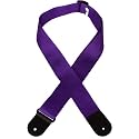 Levy's M8POLY-PRP 2" Polypropylene Guitar Strap With Leather Ends And Tri-glide Adjustment. Purple Color