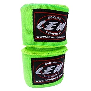 lew mexican style boxing 500cm long with elastic hand amp wrist support spandex multicolor hand wraps neon green