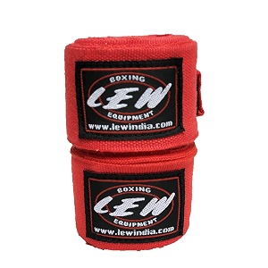 lew mexican style boxing 500cm long with elastic hand amp wrist support spandex multicolor hand wraps red