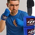 LEW Mexican Style Boxing 500CM Long with Elastic Hand &amp; Wrist Support Spandex Multicolor Hand Wraps (Royal Blue)