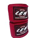 LEW Mexican Style Boxing 500CM Long with Elastic Hand &amp; Wrist Support Spandex Multicolor Hand Wraps (Maroon)