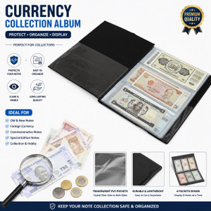 lewano leather currency storage album  90 pocket  album