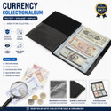 lewano Leather Currency Storage Album ( 90 Pocket ) Album