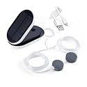 Lewisia Solar Air Pump Kit USB Aquarium Fish Tank Air Pump with Air Hoses Bubble Stones Clip 3 Working Modes Pond Aerator Bubble Oxygenator (2W)