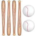 Lewtemi 6 Pcs Inflatable Baseball Set, Halloween Props Party Favors