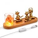 Lewtemi 7 Pcs Yoga Gift Set with Gold Frog, Himalayan Salt Lamp for Women