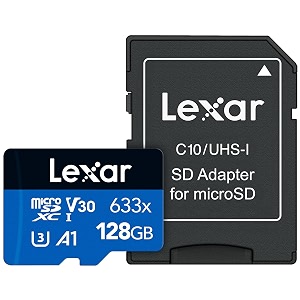 lexar high-performance 633x 128 gb microsdxc uhs-i card